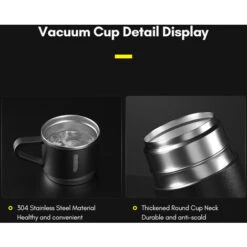 Bottiglia D'acqua Isolata Sottovuoto In Acciaio Inossidabile A Doppio Strato Bottiglia Termica 12H Mantiene Caldo E Freddo A Tenuta Stagna Adatto Per Viaggi All'aperto In Casa E Ufficio (confezione Re -Piccoli Elettrodomestici Negozio 77490744 3