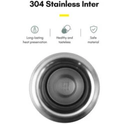 Bottiglia D'acqua Isolata Sottovuoto In Acciaio Inossidabile A Doppio Strato Bottiglia Termica 12H Mantiene Caldo E Freddo A Tenuta Stagna Adatto Per Viaggi All'aperto In Casa E Ufficio (confezione Re -Piccoli Elettrodomestici Negozio 77490744 4