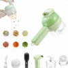 Set Tagliaverdure Elettrico Portatile 4 In 1, Robot Da Cucina Wireless Per Aglio Pepe Peperoncino Cipolla Sedano Carne Zenzero Con Spazzola