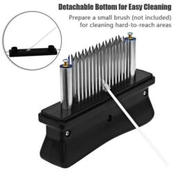 Inteneritore Di Carne Con 48 Lame Ad Ago In Acciaio Inossidabile Strumento Per Intenerire E Marinare La Carne Inteneritori Da Cucina Cottura Alla Griglia BBQ Marinata Flavour Maximizer (bianco) -Piccoli Elettrodomestici Negozio 77495234 5