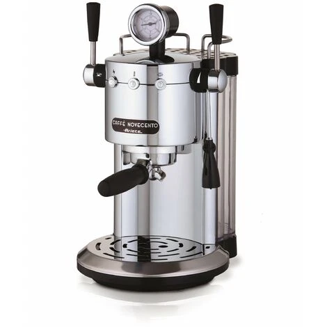Ariete 1387/20 Caffè Novecento Macchina Per Caffè Espresso, Cappuccinatore, Vano Scalda Tazze, 1100 W, 2 Tazze, 15 Bar, Cromo, Argento/Nero 1 Ariete 1387/20 Caffè Novecento Macchina Per Caffè Espresso, Cappuccinatore, Vano Scalda Tazze, 1100 W, 2 Tazze, 15 Bar, Cromo, Argento/Nero