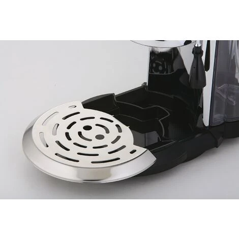 Ariete 1387/20 Caffè Novecento Macchina Per Caffè Espresso, Cappuccinatore, Vano Scalda Tazze, 1100 W, 2 Tazze, 15 Bar, Cromo, Argento/Nero 2 Ariete 1387/20 Caffè Novecento Macchina Per Caffè Espresso, Cappuccinatore, Vano Scalda Tazze, 1100 W, 2 Tazze, 15 Bar, Cromo, Argento/Nero - immagine 2