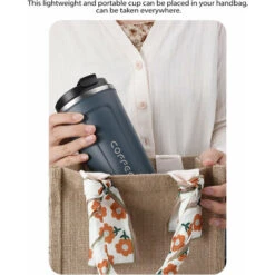 Tazza Da Caffè Da 380 Ml Tazza Termica Isolata A Tenuta Stagna Tazza Da Caffè Da Viaggio Portatile Da Auto In Acciaio Inossidabile (rosa) -Piccoli Elettrodomestici Negozio 77672299 4