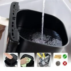 Friggitrice Ad Aria XL Grande , 5litri , 10 Programmi , Luce Interna , Display LED , Air Fryer , Senza Olio , Limos , Mobiclinic -Piccoli Elettrodomestici Negozio 78058082 4