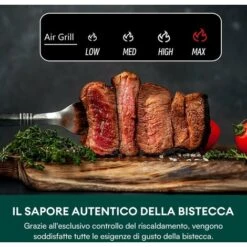 CHEFREE AFG01 - Friggitrice Ad Aria Forno 1650W & 6L - 8-in-1 - 4 Livelli Di Riscaldamento -Piccoli Elettrodomestici Negozio 78319056 4