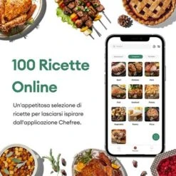 CHEFREE AFG01 - Friggitrice Ad Aria Forno 1650W & 6L - 8-in-1 - 4 Livelli Di Riscaldamento -Piccoli Elettrodomestici Negozio 78319056 5