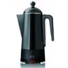 C3 30-30254 Caffettiera Di Design Con Filtro Percolatore Eco, Capacità 2 - 6 Tazze, In Acciaio Inox Laccato, Colore: Nero