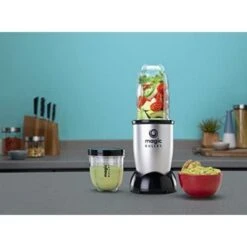 Magic Bullet Di Nutribullet, Frullatore Elettrico, Frullatore Piccolo, Confezione Con 7 Accessori, Potenza 250 Watt, Grigio, MBR10 -Piccoli Elettrodomestici Negozio 78986755 3