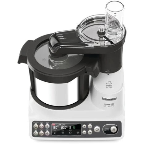 Kenwood CCL401WH KCook Multi Smart Robot Da Cucina Food Processor Con Funzione Cottura, 10 Accessori Inclusi, Acciaio Inossidabile/Plastica, Bianco 2 Kenwood CCL401WH KCook Multi Smart Robot Da Cucina Food Processor Con Funzione Cottura, 10 Accessori Inclusi, Acciaio Inossidabile/Plastica, Bianco - immagine 2