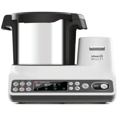 Kenwood CCL401WH KCook Multi Smart Robot Da Cucina Food Processor Con Funzione Cottura, 10 Accessori Inclusi, Acciaio Inossidabile/Plastica, Bianco 3 Kenwood CCL401WH KCook Multi Smart Robot Da Cucina Food Processor Con Funzione Cottura, 10 Accessori Inclusi, Acciaio Inossidabile/Plastica, Bianco - immagine 3