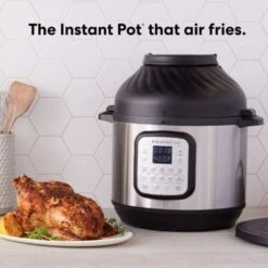 Instant Pot Duo Crisp + Hot Air Fryer 11-in-1 Electric Multi-Cooker 5.7 L - Pressure Cooker, Air Fryer, Slow Cooker, Steamer, Sous Vide Device, Dehydrator With Grill, Keep Warm And Baking Function -Piccoli Elettrodomestici Negozio 78990118 3
