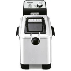 Moulinex Easy Pro 3 L-Freidora Classica, 2300 W, 2 Piani Di Cottura, Termostato Regolabile, 2 L/600 G), Colore: Argento -Piccoli Elettrodomestici Negozio 78990508 4