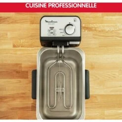 Moulinex Easy Pro 3 L-Freidora Classica, 2300 W, 2 Piani Di Cottura, Termostato Regolabile, 2 L/600 G), Colore: Argento -Piccoli Elettrodomestici Negozio 78990508 5