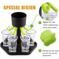 6 Dispenser E Supporto In Plastica, Dispenser Shot, Bicchierini -Piccoli Elettrodomestici Negozio 81292700 3