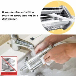 Pasta Maker Attachment Pasta Roller Cutter Parts Noodles Press Machine Compatibile Con Le Impastatrici KitchenAid Per Pasta Sfoglia (Argento) 8 Pasta Maker Attachment Pasta Roller Cutter Parts Noodles Press Machine Compatibile Con Le Impastatrici KitchenAid Per Pasta Sfoglia (Argento) -Piccoli Elettrodomestici Negozio 81574756 4