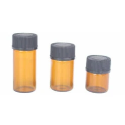 100 Bottiglie Da 1 Ml In Vetro Ambrato Per Oli Essenziali, Bottiglie Vuote Ricaricabili Con Tappi Neri Per Profumo Di Olio Essenziale (marrone) -Piccoli Elettrodomestici Negozio 81575316 5