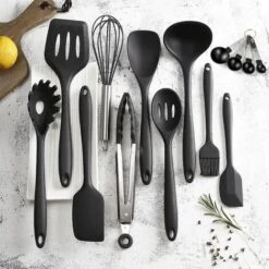 None Utensili Da Cucina In Silicone Set Di Utensili Da Cucina In Silicone Strumenti Di Cottura Manico In Silicone Resistente Al Calore Antiaderenti 14 Pezzi -Piccoli Elettrodomestici Negozio 81946919 4