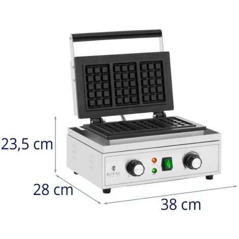 Piastra Waffel Belga Piastra Per Cialde 1500 W 50 - 300 °C 0 - 5 Min 5 Piastra Waffel Belga Piastra Per Cialde 1500 W 50 - 300 °C 0 - 5 Min - immagine 5