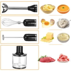 Frullatore Immersione 800W Multifunzione 5in1 Lama Bicchiere Mixer Tritatutto 7 Frullatore Immersione 800W Multifunzione 5in1 Lama Bicchiere Mixer Tritatutto -Piccoli Elettrodomestici Negozio 82743014 3