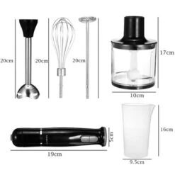 Frullatore Immersione 800W Multifunzione 5in1 Lama Bicchiere Mixer Tritatutto 9 Frullatore Immersione 800W Multifunzione 5in1 Lama Bicchiere Mixer Tritatutto -Piccoli Elettrodomestici Negozio 82743014 5