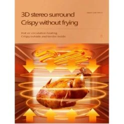 FRIGGITRICE AD ARIA 15l Senza Olio DIGITALE AIR Fryer 1400W DISPLAY TOUCHSCREEN -Piccoli Elettrodomestici Negozio 82820160 3