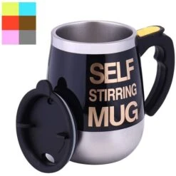 Tazza Automescolante Elettrica Coperchio Mixer Frullatore Caffe Cappuccino Te