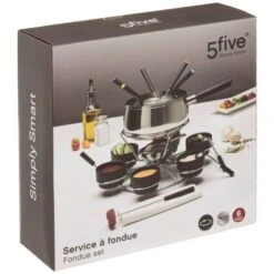 Set Per Fonduta Con Giradischi - 5 Five Simply Smart 7 Set Per Fonduta Con Giradischi - 5 Five Simply Smart -Piccoli Elettrodomestici Negozio 83770140 3