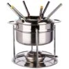 Set Da Fonduta In Acciaio Inox Per 6 Persone - Set Fonduta 6 Persone, Acciaio Inossidabile, Dimensioni D. 19 X H. 17 Cm - 5 Five Simply Smart