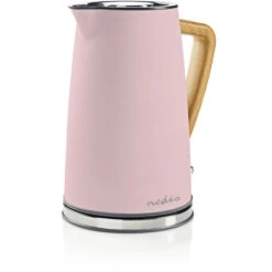 Nedis Bollitore Elettrico 1.7 L Soft Touch Rosa Ruotabile Di 360 Gradi Elemento Riscaldante Nascosto Controller Strix® Protezione Da Bollitura A Secco