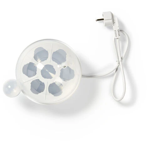 Nedis Bollitore Per Uova 7 Uova Misurino Segnale Di Avvertimento Spegnimento Automatico Bianco 1 Nedis Bollitore Per Uova 7 Uova Misurino Segnale Di Avvertimento Spegnimento Automatico Bianco
