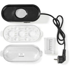 Nedis Bollitore Per Uova 3 Uova Misurino Alluminio / Nero -Piccoli Elettrodomestici Negozio 85339708 3