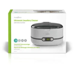 Nedis Pulitore Ultrasonico Dei Gioielli 130 Mm 200 Mm 125 Mm Alimentazione Da Rete 230 V AC 50 Hz Euro / Tipo-C (CEE 7/16) Bianco Plastica -Piccoli Elettrodomestici Negozio 85339709 4