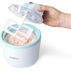 Nedis Gelatiera 1.2 L Bianco / Blu Alluminio / Plastica -Piccoli Elettrodomestici Negozio 85339712 4