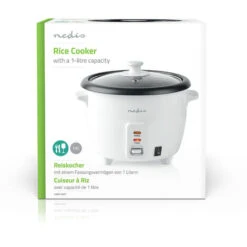 Nedis Fornello Di Riso 1.0 L 400 W Vaporetto In Alluminio Rivestimento Antiaderente Cestello Estraibile Spegnimento Automatico -Piccoli Elettrodomestici Negozio 85339730 4