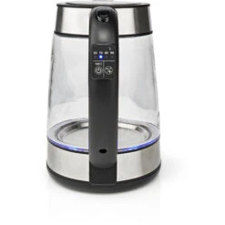Nedis Bollitore Elettrico 1.7 L Vetro Trasparente 60,70,80,90,100 °C Indicatore Di Temperatura Ruotabile Di 360 Gradi Elemento Riscaldante Nascosto Controller Strix® Protezione Da Bollitura A -Piccoli Elettrodomestici Negozio 85339733 3