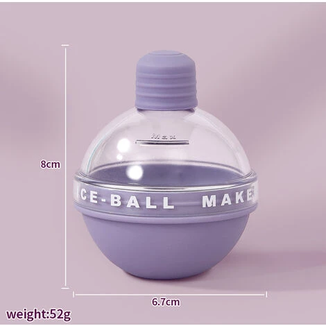 Whisky Round Ice Maker Silicone Sferico Ice Cube Mold Machine Congelamento Rapido Ice Mold Vassoio Gadget Da Cucina 4 Pcs 2 Whisky Round Ice Maker Silicone Sferico Ice Cube Mold Machine Congelamento Rapido Ice Mold Vassoio Gadget Da Cucina 4 Pcs - immagine 2