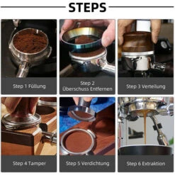 51mm Bottomless Portafilter Coffee Bottomless Compatible With DeLonghi Espresso Machine EC680 And EC685 Rosewood Handle (Filter Basket Included, Two Ears) 9 51mm Bottomless Portafilter Coffee Bottomless Compatible With DeLonghi Espresso Machine EC680 And EC685 Rosewood Handle (Filter Basket Included, Two Ears) -Piccoli Elettrodomestici Negozio 85893420 5