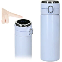 Bottiglia Isolata Sottovuoto Intelligente Da 420 Ml Display Della Temperatura In Tempo Reale LED Touch Screen Bottiglia Sottovuoto In Acciaio Inossidabile Tazza Da Viaggio (blu)