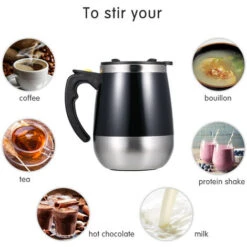 Tazza Da Caffè Autoagitante Tazza Da 400 Ml Tazza Da Miscelatore Da Viaggio Per Ufficio A Casa Rotante Automatica In Acciaio Inossidabile Elettrico Da 400 Ml (nero) 9 Tazza Da Caffè Autoagitante Tazza Da 400 Ml Tazza Da Miscelatore Da Viaggio Per Ufficio A Casa Rotante Automatica In Acciaio Inossidabile Elettrico Da 400 Ml (nero) -Piccoli Elettrodomestici Negozio 85895037 5