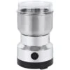 Grinder Domestico Mini Polverizzatore Elettrico Per Erbe In Acciaio Inossidabile Lama A Quattro Lame 150W Trituratore Per Caffè Ultrafine Ad Alta Potenza (Argento, Spina Europea)