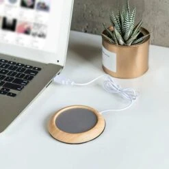 USB Warmer Heat Beverage Mug Mat Home Office Coffee Tea Mug Pad (marrone Chiaro) 6 USB Warmer Heat Beverage Mug Mat Home Office Coffee Tea Mug Pad (marrone Chiaro) -Piccoli Elettrodomestici Negozio 85899245 3