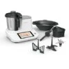 Moulinex Hf506111 Click & Cook Robot Da Cucina Multifunzione, 1400 W, 3.6L, Da 30 A 120 °C, Bianco