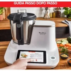 Moulinex Hf506111 Click & Cook Robot Da Cucina Multifunzione, 1400 W, 3.6L, Da 30 A 120 °C, Bianco -Piccoli Elettrodomestici Negozio 86323333 4