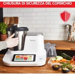 Moulinex Hf506111 Click & Cook Robot Da Cucina Multifunzione, 1400 W, 3.6L, Da 30 A 120 °C, Bianco -Piccoli Elettrodomestici Negozio 86323333 5