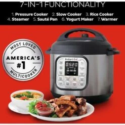 Instant Pot Electric Pressure Cooker Duo Mini 3L, 7-in-1 Multi-Cooker, Stainless Steel Pressure Cooker, 700 W -Piccoli Elettrodomestici Negozio 86327881 4