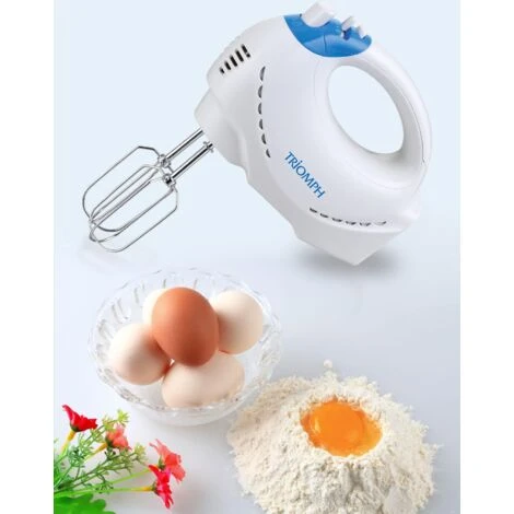 Triomph ETF2121 - Sbattitore Elettrico Bianco E Blu, 18 X 9,5 X 28 Cm 1 Triomph ETF2121 - Sbattitore Elettrico Bianco E Blu, 18 X 9,5 X 28 Cm