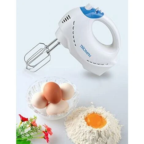 Triomph ETF2121 - Sbattitore Elettrico Bianco E Blu, 18 X 9,5 X 28 Cm 2 Triomph ETF2121 - Sbattitore Elettrico Bianco E Blu, 18 X 9,5 X 28 Cm - immagine 2