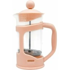 Nerthus FIH 793 Caffettiera Francese A Pistone, PP/Vetro Borosilicato/SS, SALMONE, 350 Ml