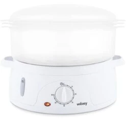 Wëasy - Pentola A Vapore Elettrico VEGE8, Multifunzione, 9 L, 3 Ciotole Impilabili Rimovibili Per Cottura Uova, Verdure, Carne, Pesce, Ciotola Per Riso, Timer 60 Min, Conservazione Delle Vitamine -Piccoli Elettrodomestici Negozio 86649804 5