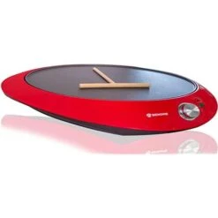 Behome Macchina Per Crepes Con Piastra Crepiera Antiaderente 1000W Piatto 30 Cm Con Spatola